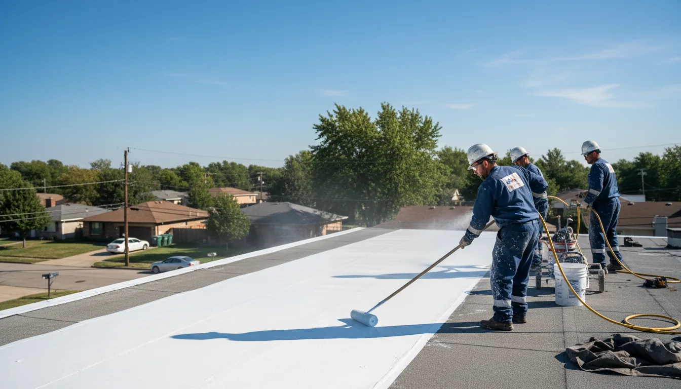 Commercial roof coating in Stockbridge, VT near me